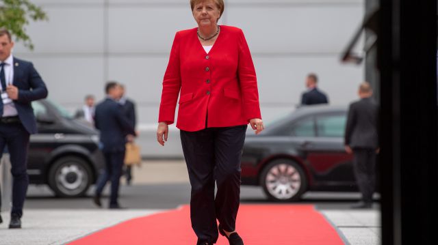 Bundeskanzlerin Angela Merkel (CDU) kommt zum Westbalkan-Gipfel