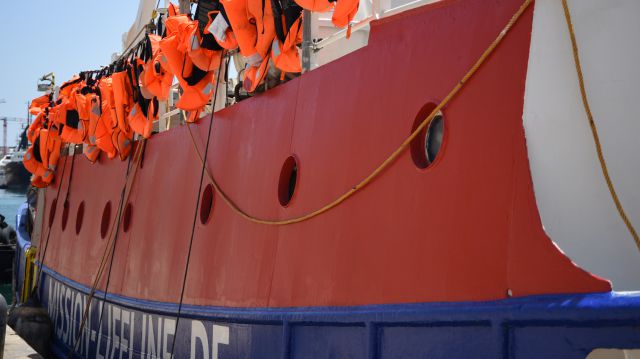 Das deutsche Seenotrettungsschiff Â«LifelineÂ» liegt im Hafen von Malta