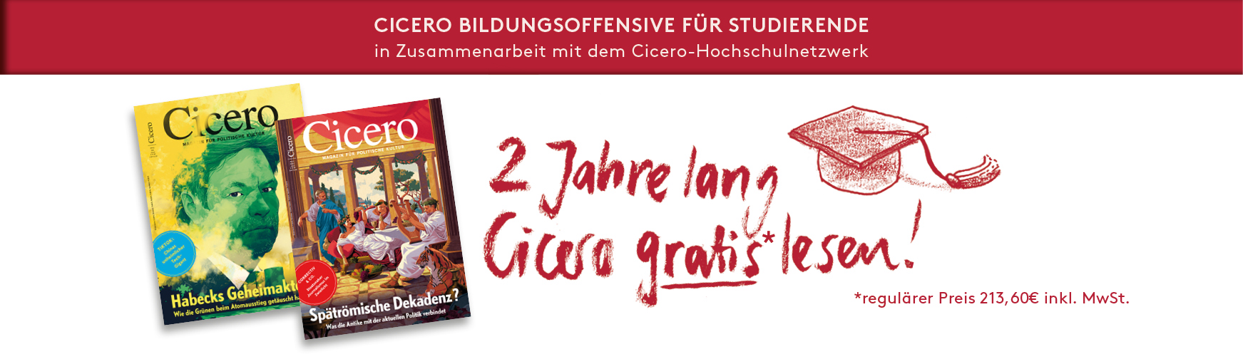 2 Jahre lang Cicero gratis